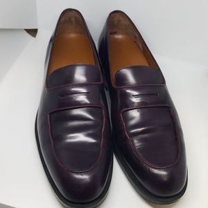 Tod's burgundy leather loafers 39